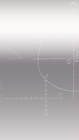 animación de ecuaciones matemáticas sobre un fondo blanco