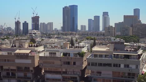 vuelo sobre la hermosa ciudad de tel aviv