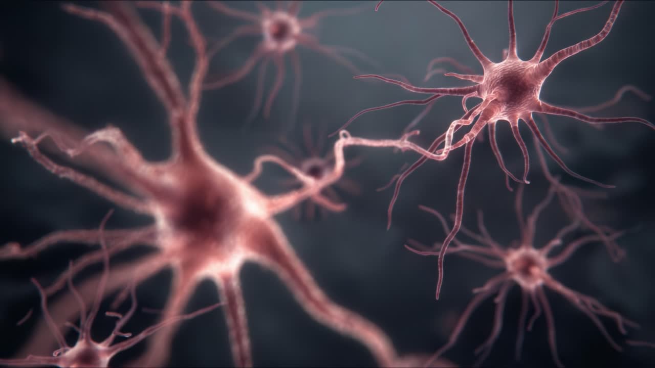 An Intricate Close-Up of Neurons Highlighting Their Unique Shapes and Connections, Demonstrating the Complexity of Neural Networks and Brain Functionality