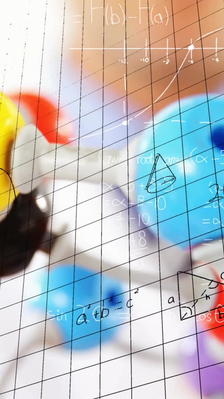 Animation of mathematical formulae over scientist