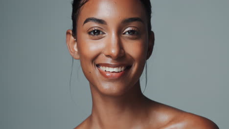 close-up portrait of a beautiful woman