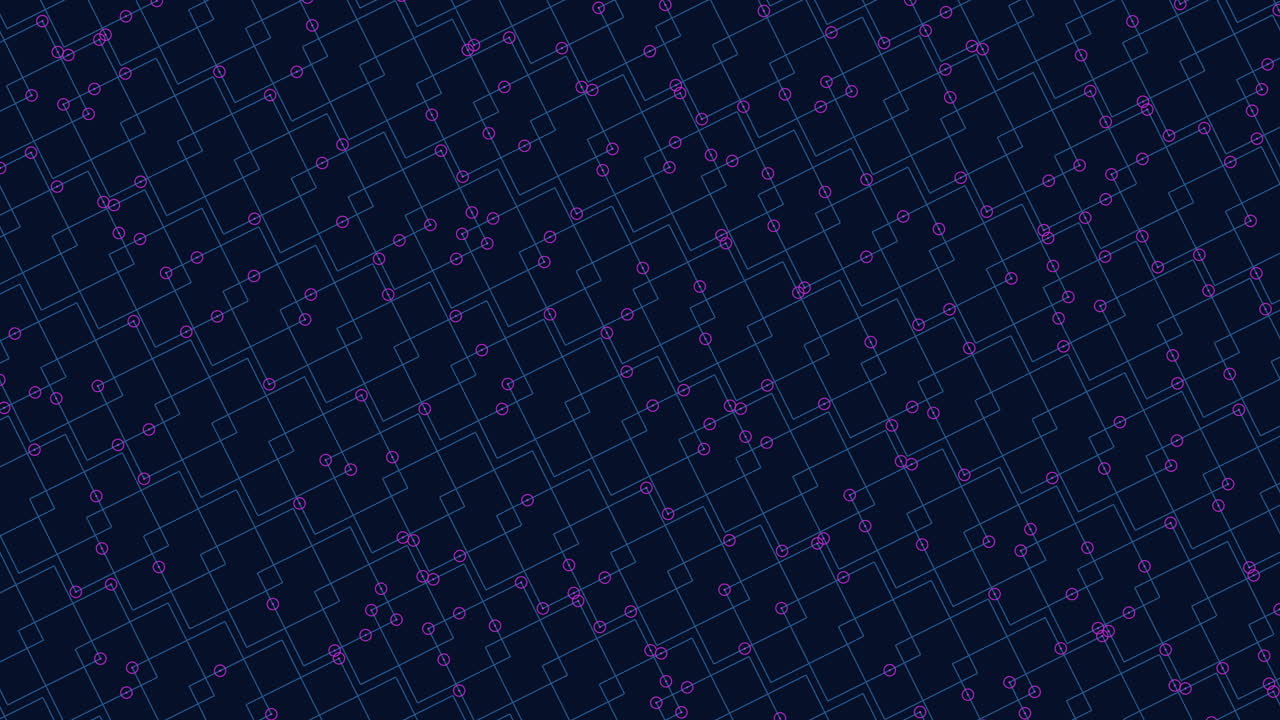 fondo azul con patrón de cuadrícula de puntos blancos flotantes