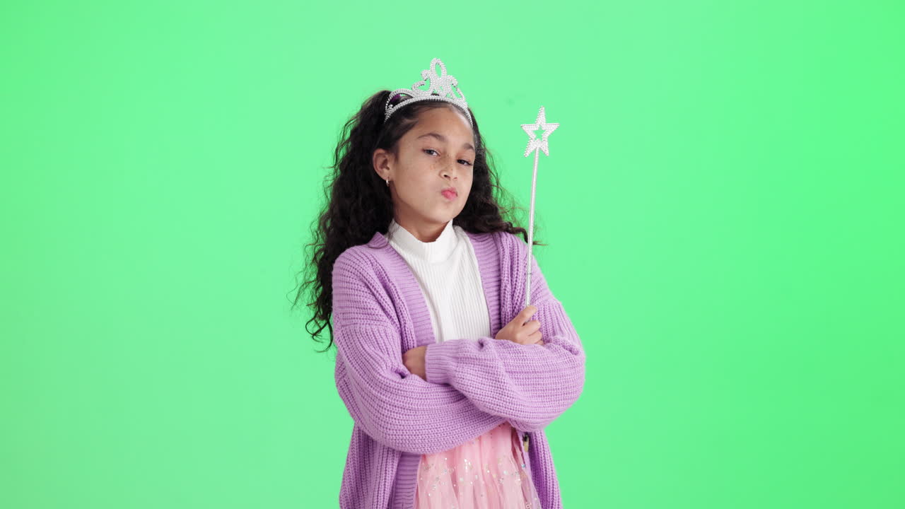 Girl dressed as a princess