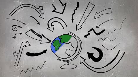 flechas y globo
