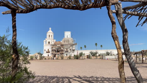 San-Xavier-Mission-In-Tucson,-Arizona