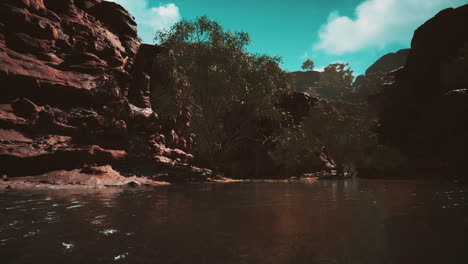 Lake-Powell-at-sunny-day-in-summer