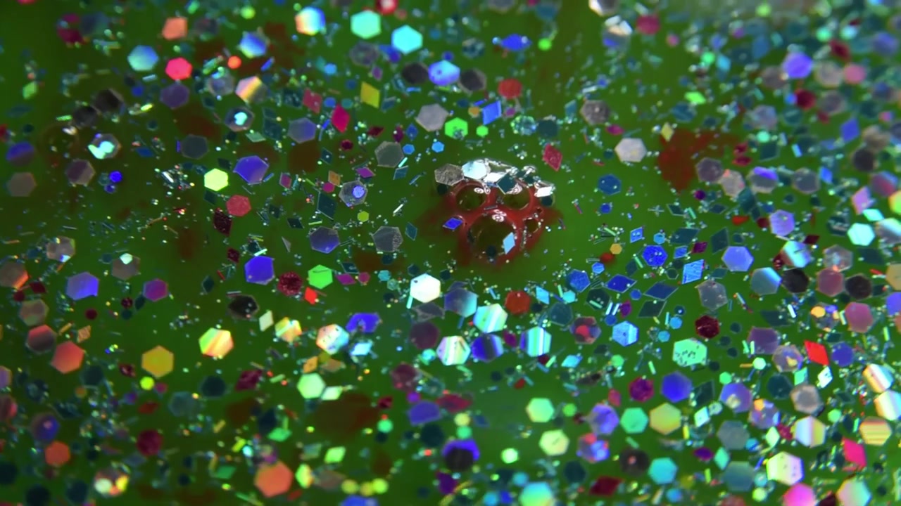 Texture di glitter verdi in primo piano