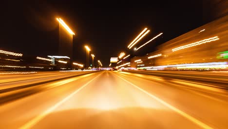 Timelaps-of-the-night-city.-The-traffic-on-the-roads-of-Moscow-at-night-is-a-first-person-view.