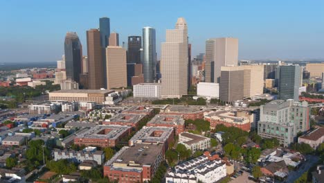 Aerial-of-downtown-Houston-and-surrounding-area