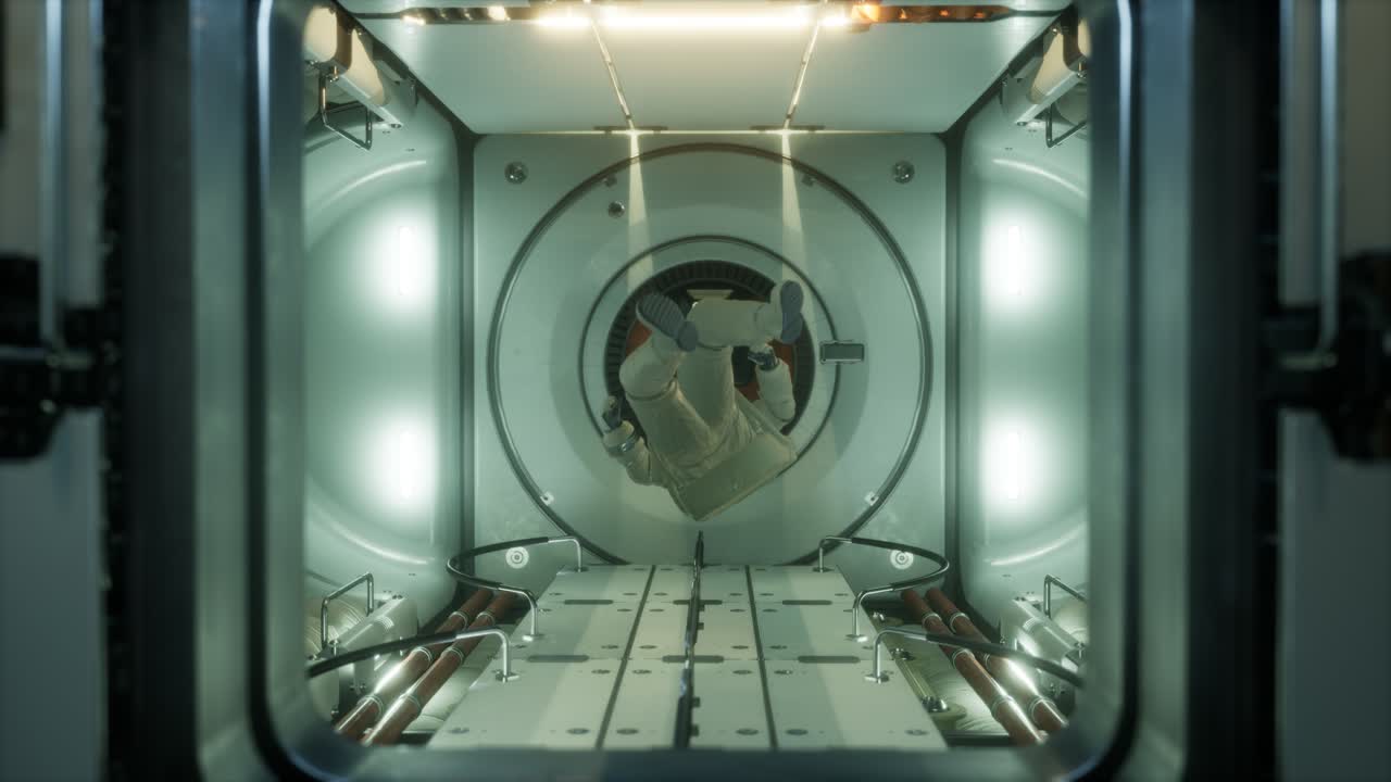 ⁇ 도 우주 정거장 안의 우주비행사