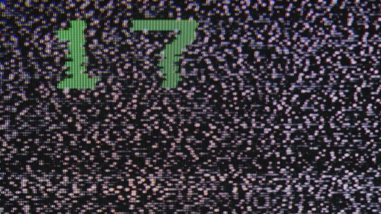 Tv Noise Channels zapping no signal front macro