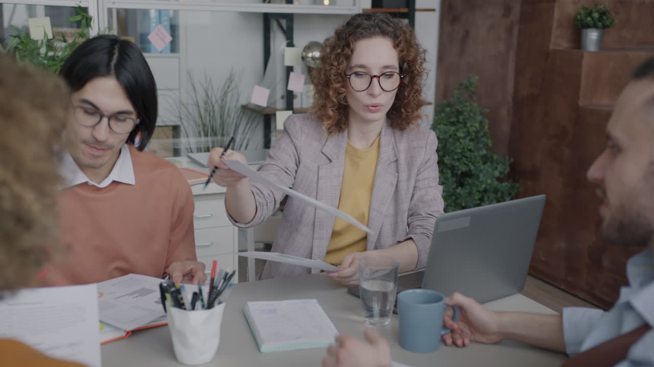 reunión de negocios en curso
