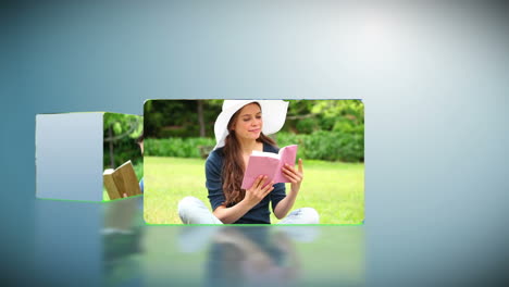 Young-people-reading-in-a-park