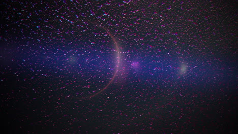 espacio oscuro con estrellas azules