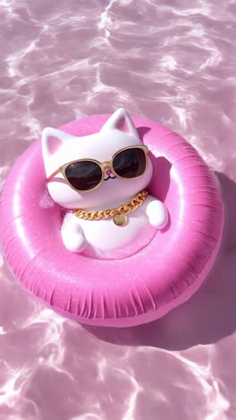 experience the chic cat inflatable pool float perfect for making your summer days fun and exciting