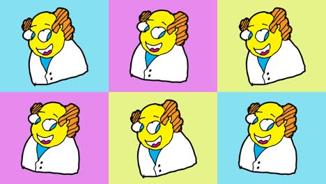 niños dibujando p op art fondo sin costuras con tema de profesor