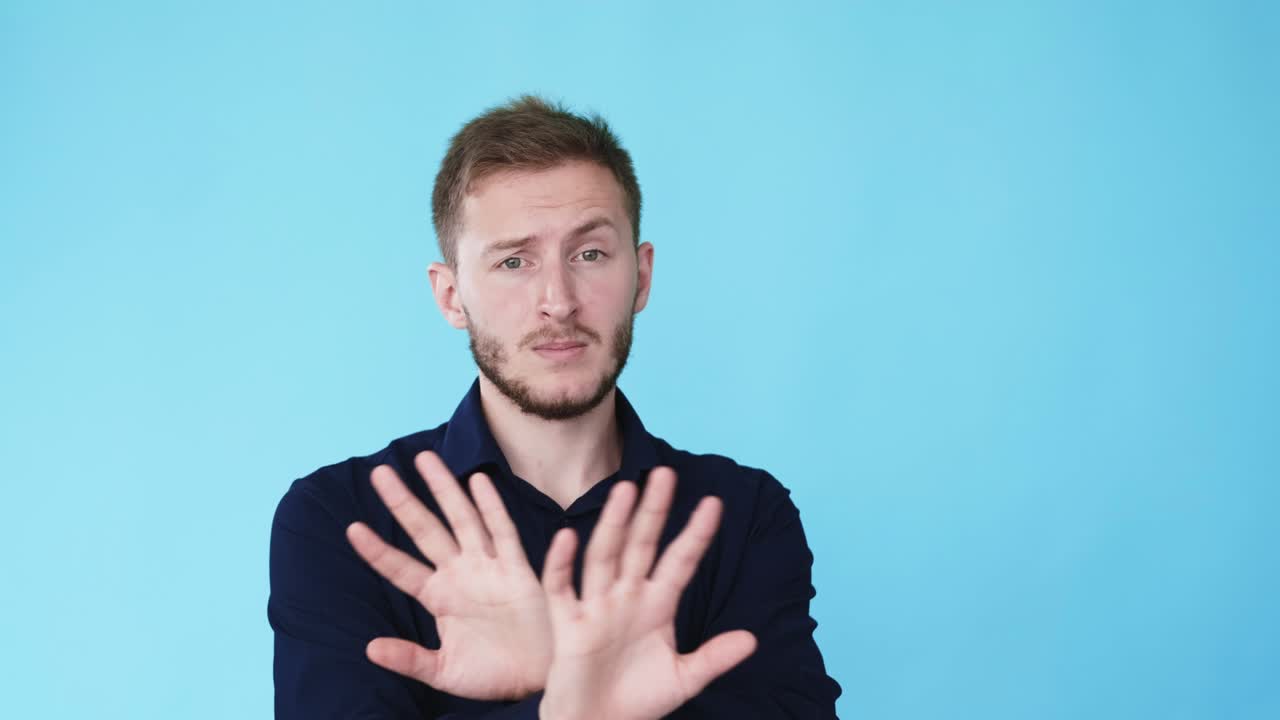 refusing gesture rejection expression man gif loop
