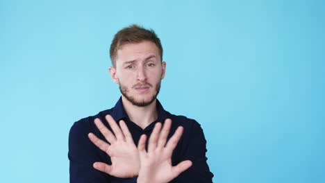 rechazo de gesto rechazo de expresión hombre gif bucle