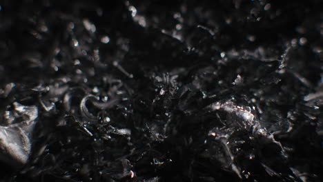 silver fillings close-up