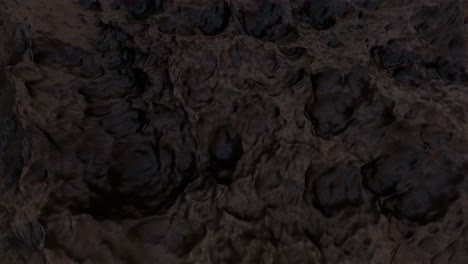 sustancia oscura parecida a un cuero que está constantemente en movimiento.