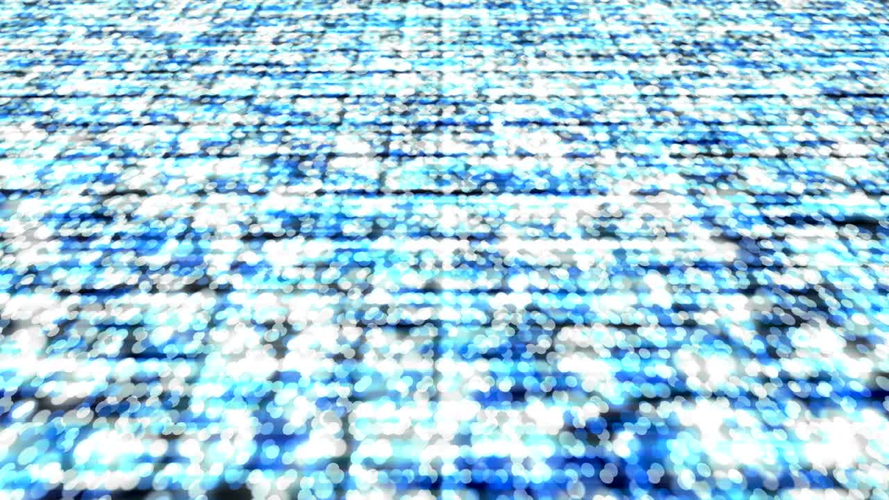 círculo geométrico abstracto punto perspectiva vista de color azul patrón brillante fondo en movimiento, animación de bucle sin costuras 4k