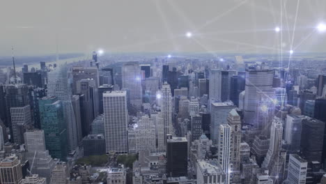 enlaces de redes en el contexto del paisaje urbano