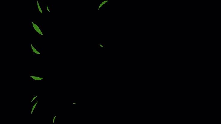 dibujos animados hojas y flores 02