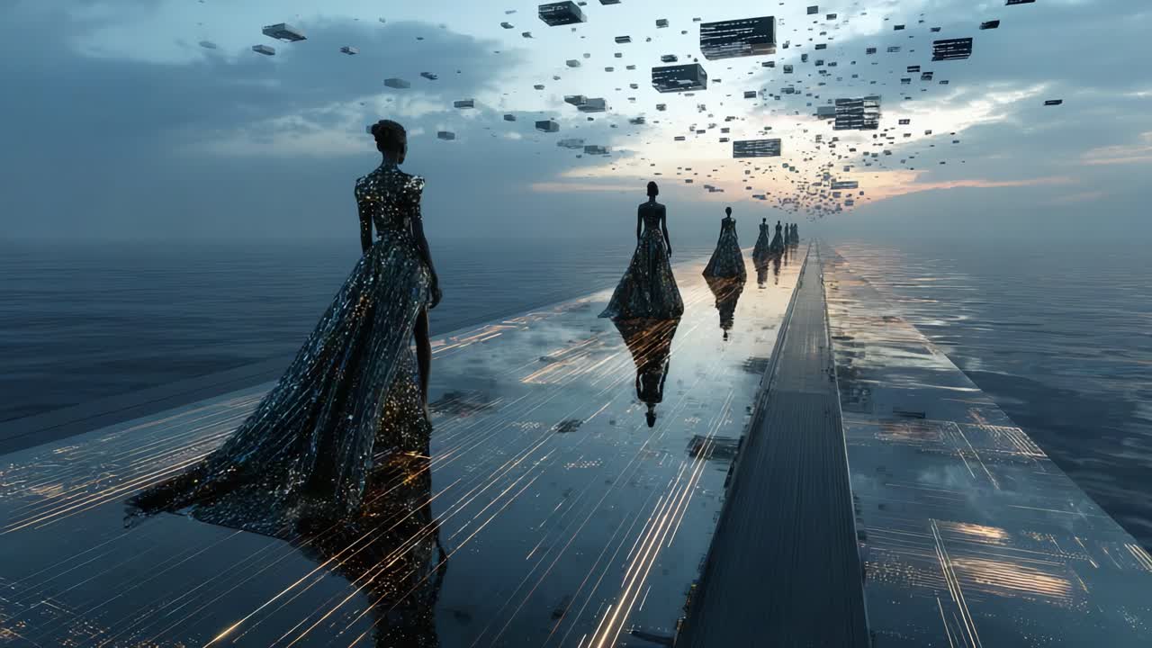 Futuristic Fashion on a Digital Runway