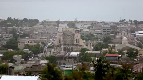 Residents-and-tourists-go-about-their-lives-in-Port-au-Prince,-Haiti