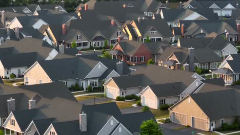 Morning-time-aerial-shots-of-some-villas-and-empty-streets