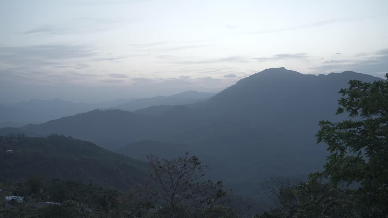 Landscape or houses and environment of people living in Nagaland, India.