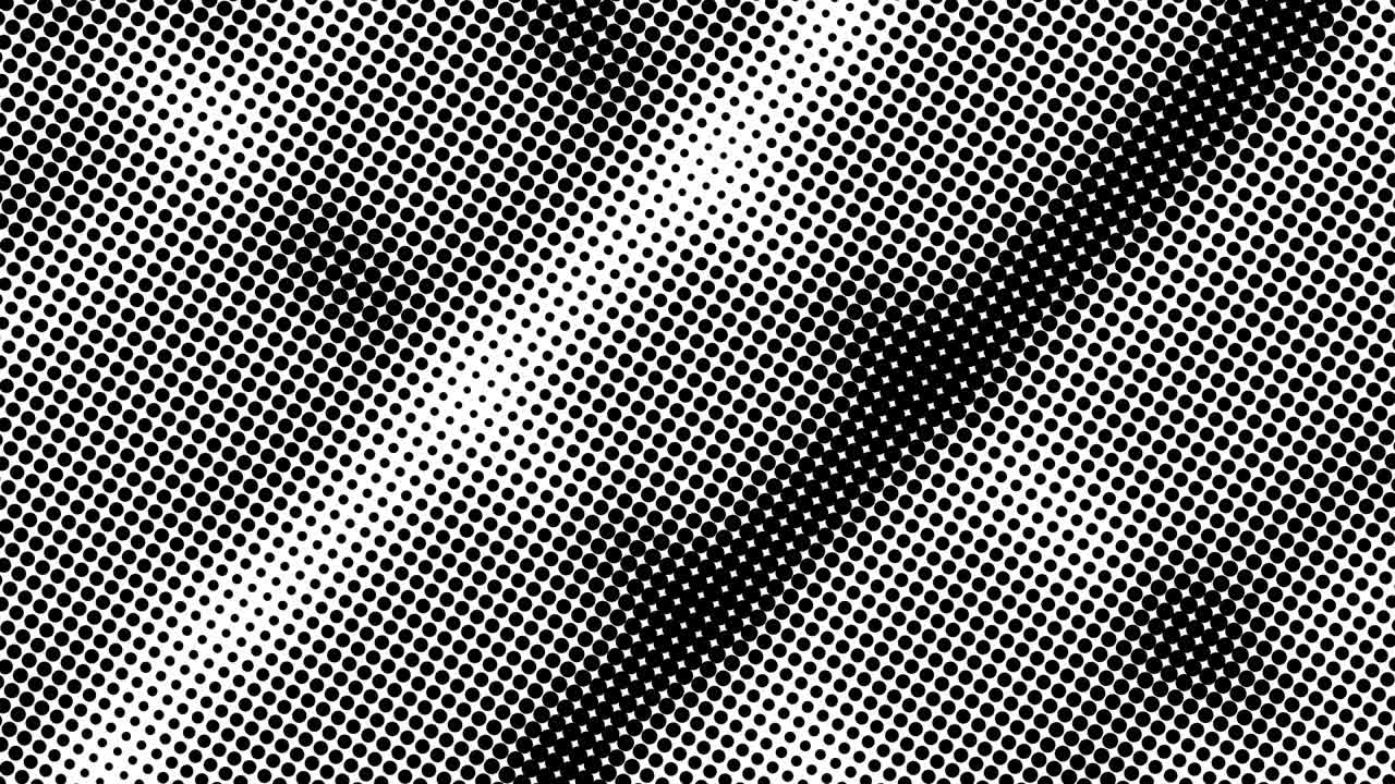 medio tono de muchos puntos, fondo abstracto generado por computadora, fondo de renderización 3d con efecto de ilusión óptica