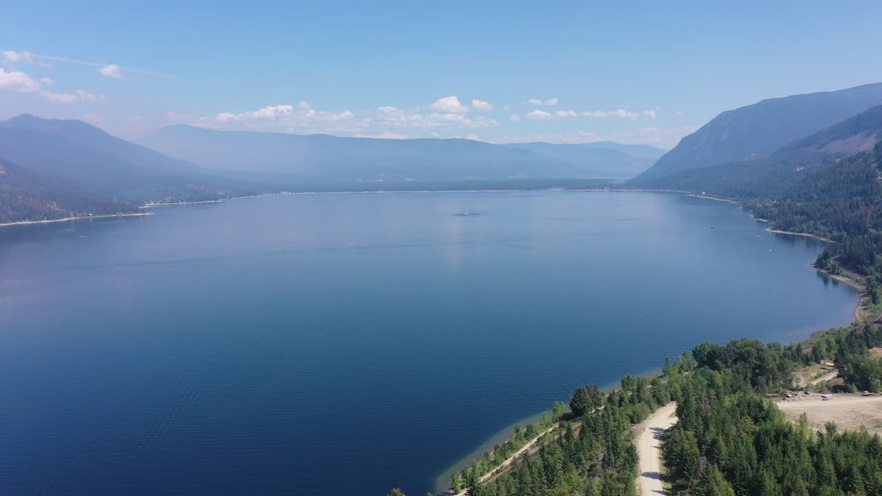 Aerial Discoveries: Little Shuswap Lake's Idyllic Setting