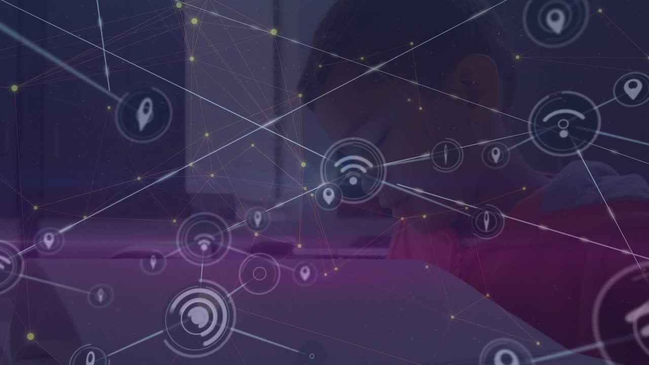 Animation af netværk af forbindelser over netværk af forbindelser