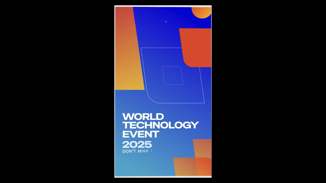 Evento tecnologico, meeting aziendale, design astratto