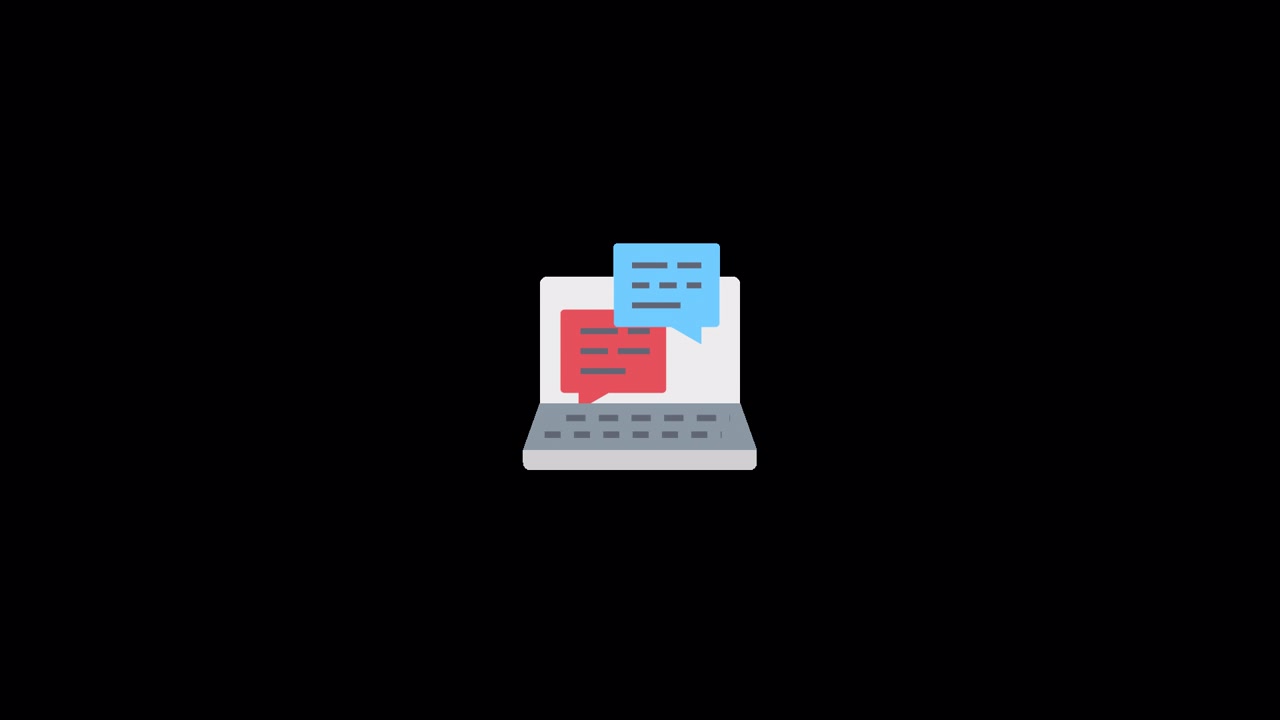 Online consulting Icon animation Alpha