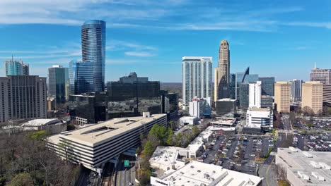 skyline of buckhead in atlanta city during sunny day