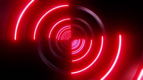 túnel de neón abstracto