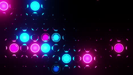 fondo colorido con círculos y luces. animación con bucles infinitos