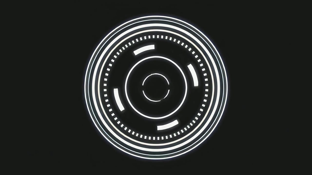 Animated Heads-Up Display with Scanning Target Element
