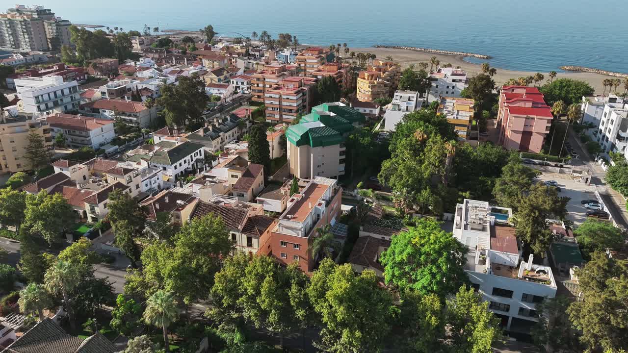 Zooming In into living area with various building shape