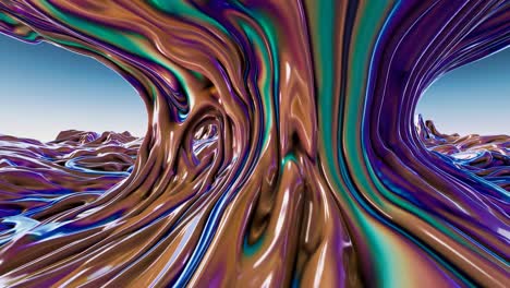 abstract liquid landscape