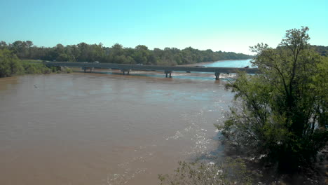 drone-shots-of-river-flooding-of-the-cape-fear-river