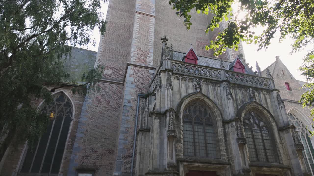 Church of Our Lady in Bruges, Belgium, iconic Gothic landmark with stunning medieval architecture