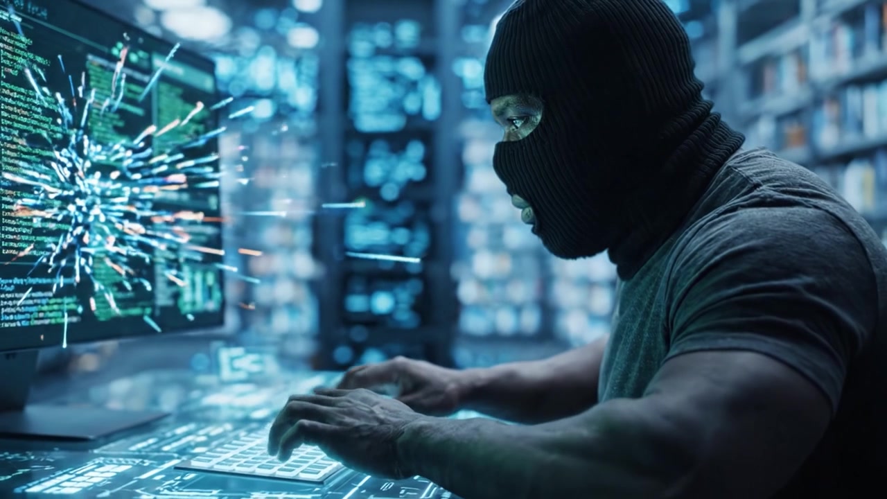 A Skilled Hacker in Action: An Intense Digital Cyberattack Unfolding with Data Streams and Cybersecurity Challenges in a High-Tech Environment