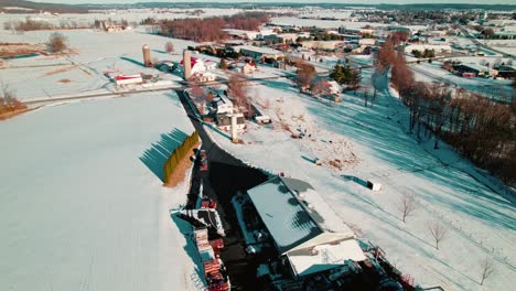 fabricante amish, invierno en lancaster, pensilvania, estados unidos