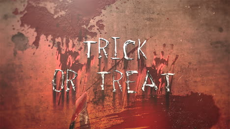 trick or treat and mystical horror background with dark blood