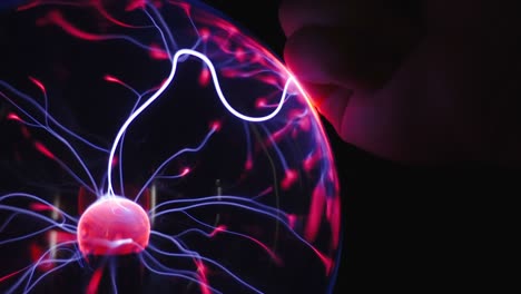 una mirada más cercana de la energía dentro de la bola de plasma