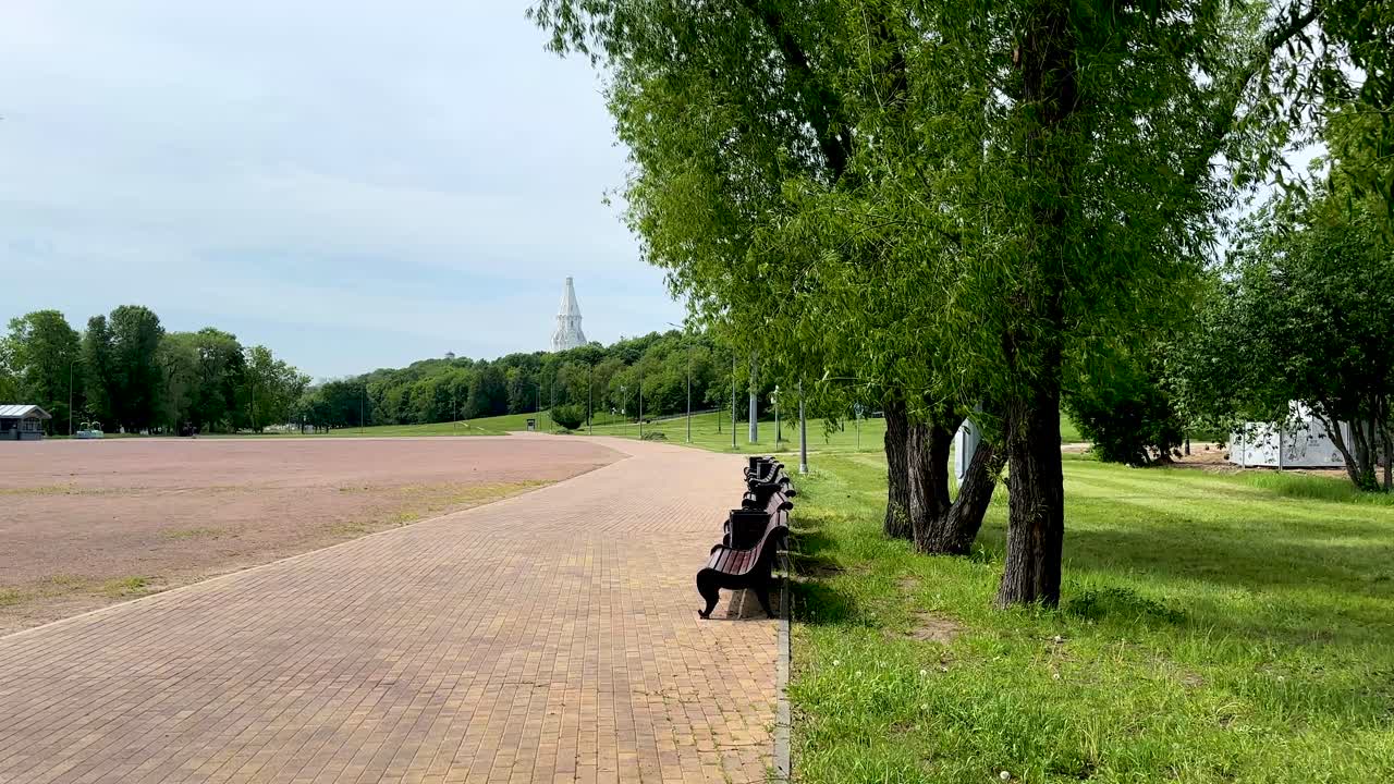 Panoramic view of the 500-year-old Church of the Ascension, a UNESCO World Heritage Site (4K 60, in motion)