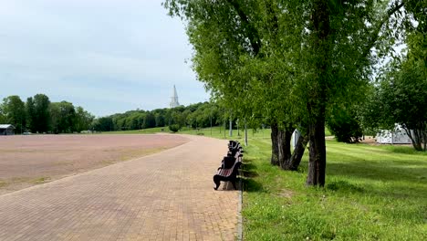 panoramic view of the 500-year-old church of the ascension, a unesco world heritage site (4k 60, in motion)